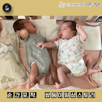 순간포착 쌍둥이 일상스토리 이벤트