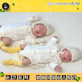 순간포착 쌍둥이 일상스토리 이벤트 선정작
