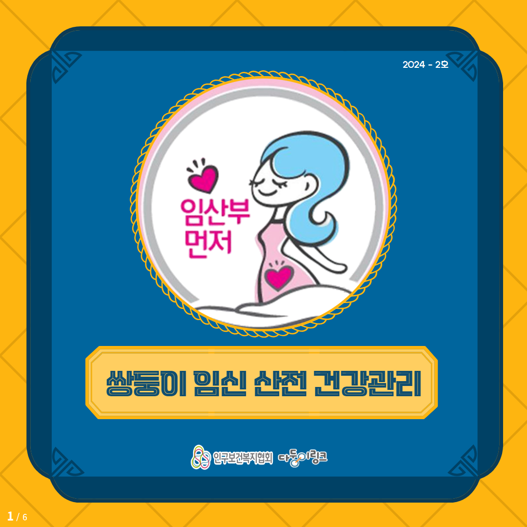 쌍둥이 임신 산전 건강관리