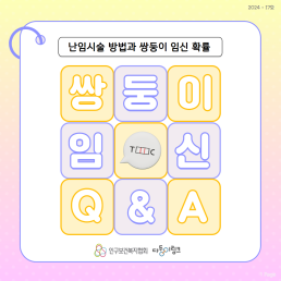 쌍둥이 임신 QA 난임시술 방법과 쌍둥이 임신 확률