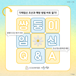 다태임신 조산과 예방 방법 바로 알기
