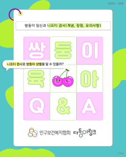 다둥이링크 육아QA 쌍둥이 임신과 니프티 검사개념 장점 유의사항